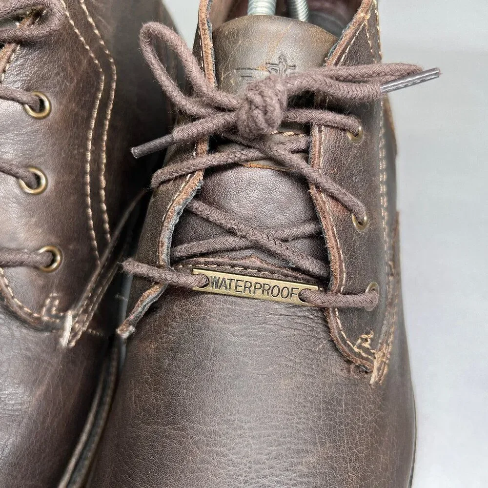 Dockers Chukka Boots Men's‎ Size 10.5 Brown Leather Waterproof Casual Shoes